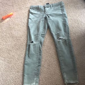 Olive green jeans